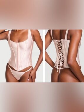 NWT SET•Victoria’s Secret Pink Corset and thong Duo (in packaging)